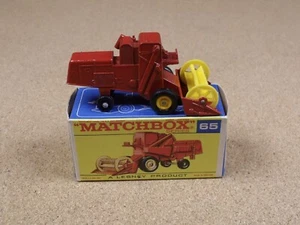 OLD VINTAGE LESNEY MATCHBOX # 65 CLAAS COMBINE HARVESTER ORIGINAL BOX - Picture 1 of 13