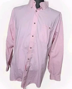 Wrangler Tough Enough to wear Pink XXL Button-Down Shirt  EUC 52" x 30" - Picture 1 of 9