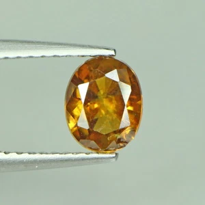 0.76 Cts Best Natural Sphene Oval Cut Chrome Green Loose Gemstone - Picture 1 of 3