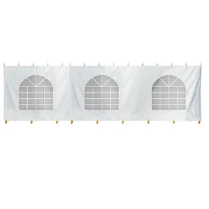 Carpa Catedral Ventana Pared Lateral 8x30 Impermeable 14 Oz Vinilo Recinto Panel Usado - Imagen 1 de 6
