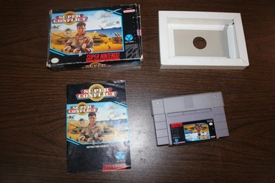 SNES Super Nintendo Super Conflict By Vic Tokai Complete In Box CIB - Image 1 of 4