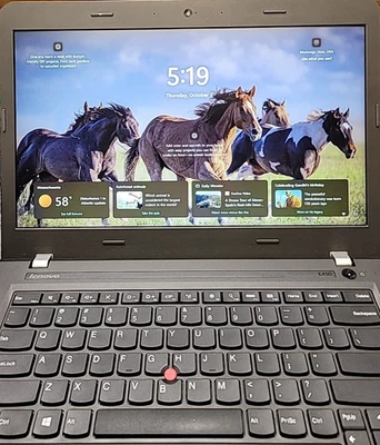 Lenovo Thinkpad E450 -Intel i5-5200U@2.20GHz /8GB RAM /128GB SSD /Win 11 Pro Foto 1 de 4