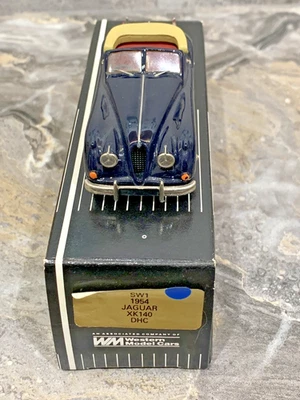 ZE61: Smallwheels Western Modell Jaguar SW1 1954 Jaguar XK140 DHC - Schwarz/Blau - Bild 1 von 4