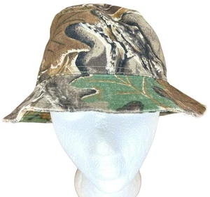 Vintage 80s Realtree Advantage Camo GORE TEX Bucket Hat Camouflage Green Leaf - Bild 1 von 6