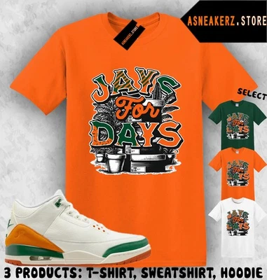 Футболка, чтобы соответствовать SoleFly x AJ 3 Miami кроссовок матч футболка сойки для дней футболка - Изображение 1 из 4