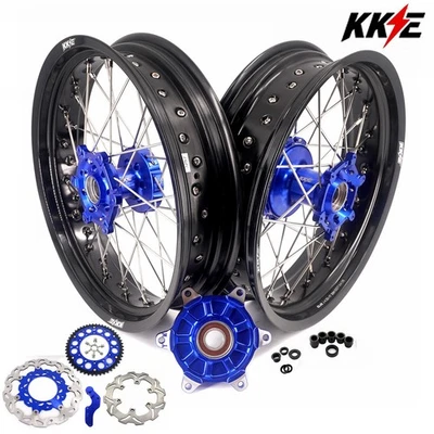 for Yamaha 01-2025 YZ250F YZ450F YZ125 YZ250-KKE 17" Cush Drive Supermoto Wheels - Image 1 of 4