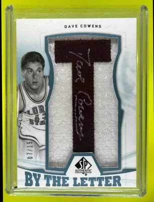 2013-14 SP Authentic Dave Cowens By the Letter Signatures 7 /15 #BL-DCi Auto - Image 1 of 4