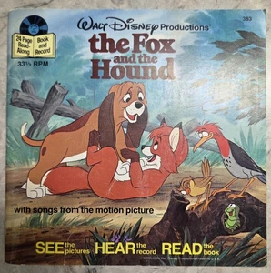 Vintage 1981 Disney The Fox and the Hound Book & Record Read-Along 24 Page #383 - Bild 1 von 9