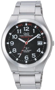 Japan NEW Citizen Q&Q HG12-205 Men's Radio Solar Waterproof Watch - Picture 1 of 6
