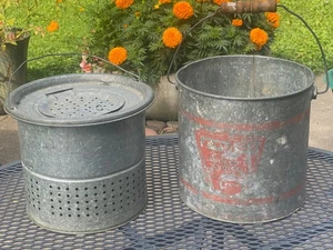 Vintage Galvanized Minnow Bucket - Picture 1 of 5