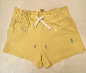 Kids 4T Ralph Lauren Polo shorts in yellow. Elastic waist with drawstring Polo - Picture 1 of 8