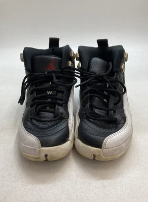 Zapatos de baloncesto Air Jordan 12 Retro GS Playoffs negros blancos talla 4Y certificado de autenticidad Foto 1 de 4