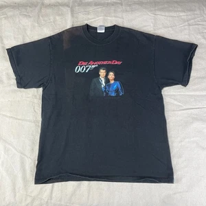 Vintage James Bond Shirt Herren Large L schwarz Die Another Day 2002 007 Film Promo - Bild 1 von 12