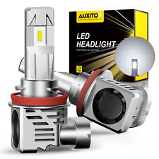 2x H8 AUXITO H11 100W White LED Headlight 24000LM Bulb High Low Globe Beam Kit