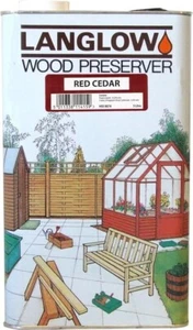 Palace Langlow Wood Preserver Red Cedar 5 Litre - SOLVENT BASED- - Picture 1 of 2