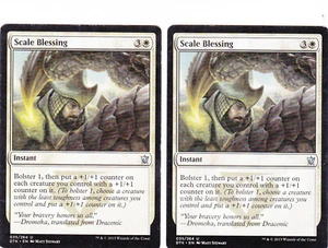 Scale Blessing Dragons of Tarkir White Magic the Gathering MTG x2 - Picture 1 of 2