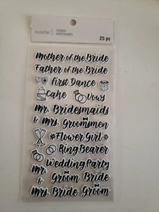 Recollections Wedding words Scrapbooking stickers - Picture 1 of 1