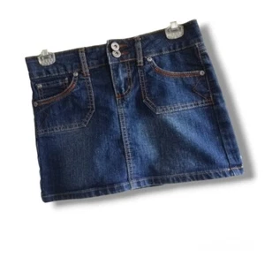 short denim skirt size 12 , jupe en jeans - Picture 1 of 3