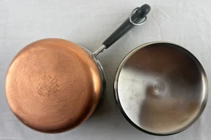 VTG Revere Ware Copper Bottom 1 Qt Sauce Pot With Lid Clinton IL 1978 - Picture 1 of 5
