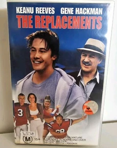 The Replacements VHS Keanu Reeves Gene Hackman Ex Rental big box - Picture 1 of 9