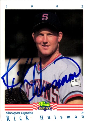 Rick Huisman Signed 1992 Classic Best Minor League - #255 Shreveport Captains - Image 1 of 2