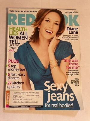 2008 October, REDBOOK Magazine, DIANE LANE, Sexy Jeans For Real Bodies (MH234) - Image 1 of 3