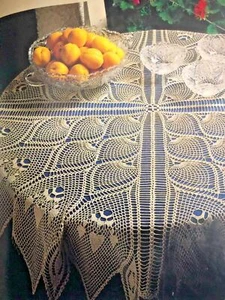 Magic Crochet Pattern Magazine # 36 1985 Doilies Tablecloth Rugs Yarn Collage + - Picture 1 of 24