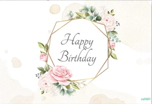 16TH 18TH 21ST 30TH 40TH 50TH 60TH 70TH ANY AGE WHITE FLOWER BIRTHDAY PARTY - Picture 1 of 4