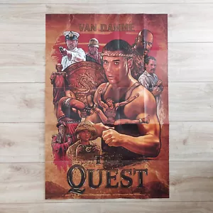 JCVD Van Damme THE QUEST DIN A1 60x90 Movie Film Poster Billboard Plakat Rare - Picture 1 of 1