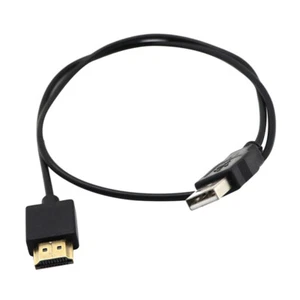 USB 2.0 Stecker Auf HDMI Stecker Konverter PC TV HD HDTV Adapter Ladekabel 0.5m - Picture 1 of 8