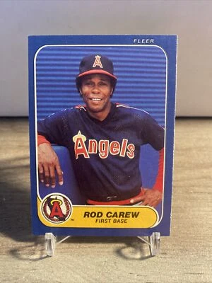 1986 Fleer #151 Rod Carew California Angels - Image 1 of 2