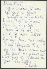 POLLY ROWLES Autograph Letter Signed