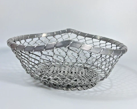 Retro Bohemian Made in India Wire Weaved Serving Decorative Cover