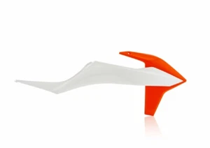 KTM Radiator Scoops SX SXF 2019 - 2022 EXC EXCF 2020 - 23 ORANGE / WHITE - Imagen 1 de 2