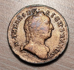 AUSTRIA HUNGRIA HUNGARY MARIA THERESA 1 KREUZER 1762 K KREMNITZ - Imagen 1 de 2