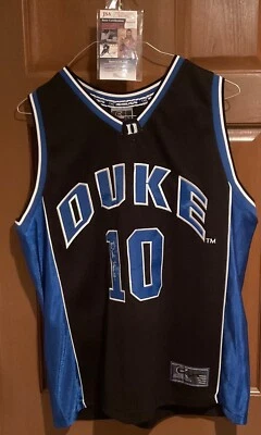 Dick Groat signed 2X Duke Basketball Jersey #10 w/JSA COA - Image 1 of 4