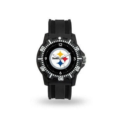 Мужские черные часы Pittsburgh Steelers - подарки Steelers - часы Model Three (NFL) - Изображение 1 из 4