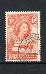 Bechuanaland Protectorate 1958 4d QEII, Baobab Tree and Cattle SG 146b FU CDS - Picture 1 of 1