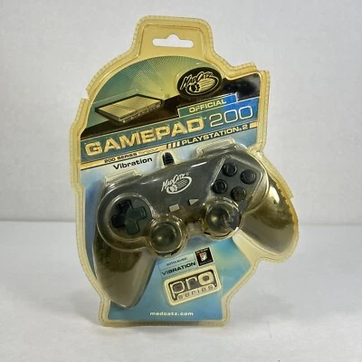 MadCatz® GAMEPAD 200 Sony PlayStation 2 Vibration pro series PS2 Controller 2006 - Image 1 of 4