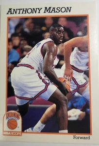 1991 Anthony Mason NY Knicks NBA Hoops #404 Forward Basketball Card - Picture 1 of 2