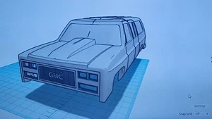 SCX10 1/10 312mm 90 GMC Or 80-85 CHEVY SUBURBAN BODY AXIAL - Picture 1 of 21