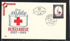 Austria FDC Czerwony Krzyż Mi 1135, Bregencja 25.10.63