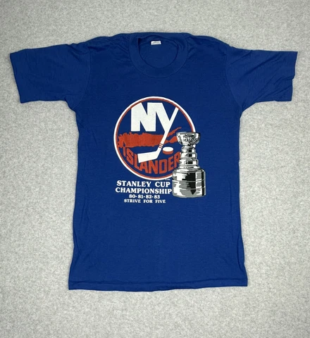 Vintage Single Stitch New York Islanders Stanley Cup Champions 1983 T Shirt Sz M Cover