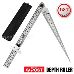 Steel Measuring Tool Taper Welding Gauge GapGauge Depth Ruler Tapered Ruler - Picture 1 of 11