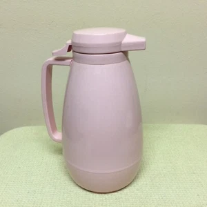RARE VTG THERMO SERV COFFEE POT PITCHER THERM O SERV PINK SALMON • ONE LITER - Picture 1 of 11
