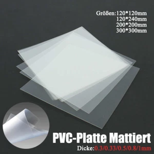 Mattiert PVC Platte für Modellbau Auto/Boot-Leicht schneidbar wasserdicht - Picture 1 of 6