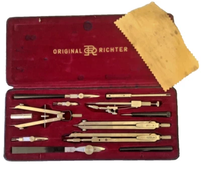 Richter & Co Kopernikus VII Juego de herramientas de dibujo de dibujo mecánico buen estado Foto 1 de 4