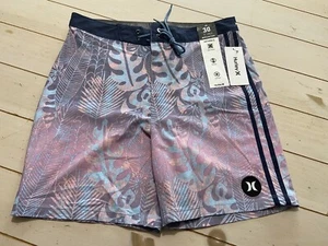 Pantaloncini da tavola floreale Hurley Phantom Naturals Tailgate 18" taglia 30 nuovi con etichette - Foto 1 di 8
