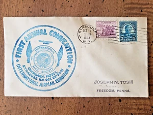 INTERNATIONAL AIRMAIL EXHIBITION COVER, SYRACUSE, NY, 10/31/1933 - Picture 1 of 2