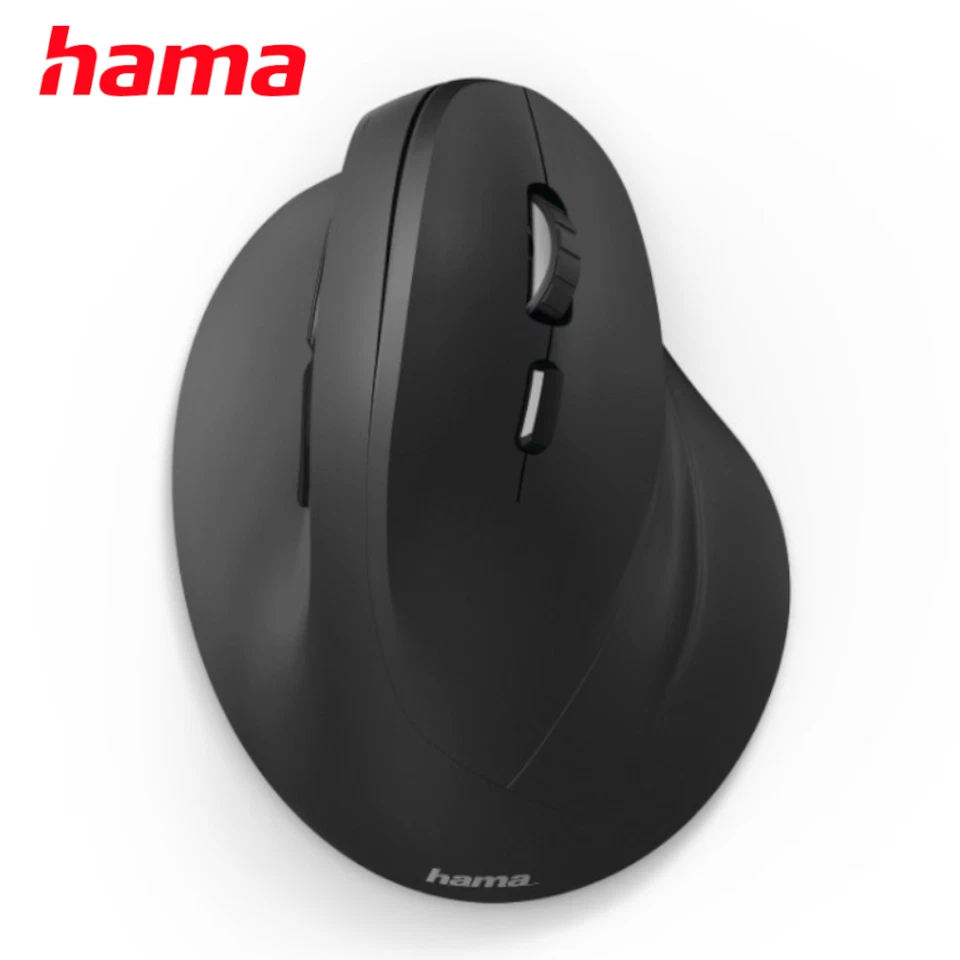Hama  EMW500 Ergonomic Vertical Wireless Mouse - Black - Right Handed - Image 1 of 4